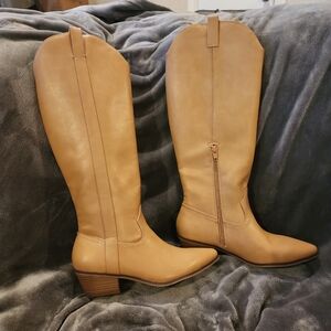 Tan Leather Women's Boots